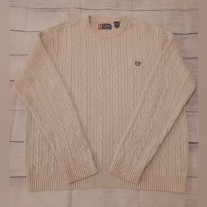 Mens Chaps Knitted 100% Cotton Sweater